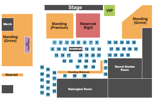 Haute Spot Endstage 3 Seating Chart