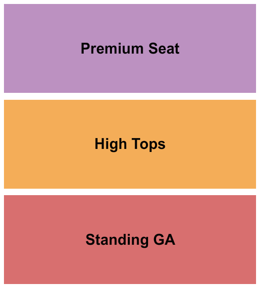 Haute Spot GA/Premium/High Tops Seating Chart