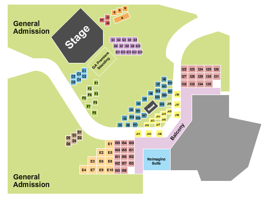 Haute Spot GA & Premier 2 Seating Chart