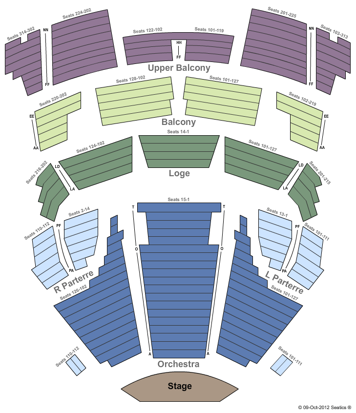 Hawaii Theatre End Stage Seating Chart