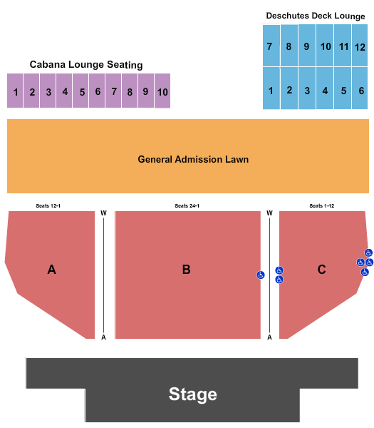 Hayden Homes Amphitheater End Stage Seating Chart