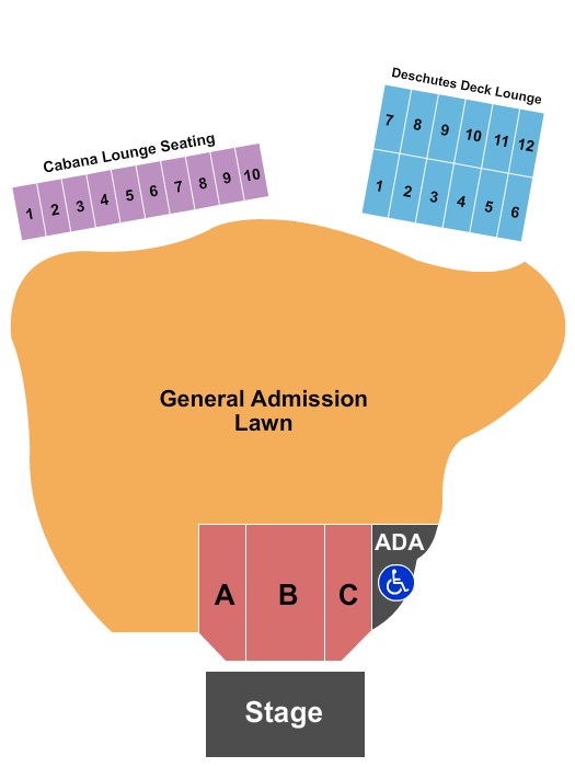 Hayden Homes Amphitheater End Stage 3 Seating Chart