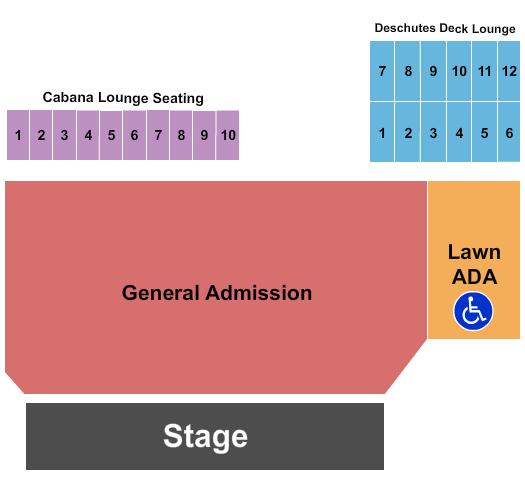 Hayden Homes Amphitheater GA/Lawn ADA Seating Chart