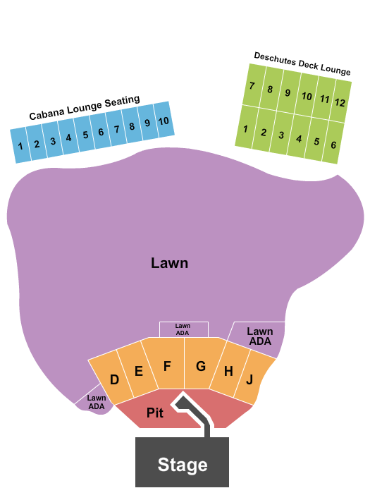 Hayden Homes Amphitheater Lumineers Seating Chart