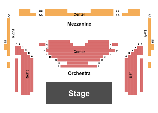 Head Theater at Baltimore Center Stage Endstage Seating Chart