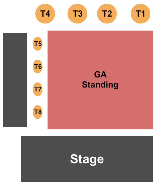 Headliners Music Hall - KY GA & Tables Seating Chart