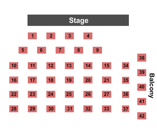 Headliners Music Hall - KY Tables Seating Chart