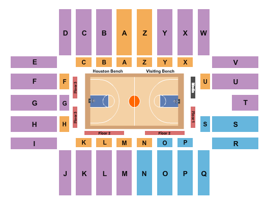 Health And Physical Education Arena Basketball Seating Chart