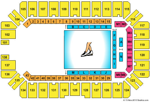 Extraco Events Center Disney On Ice Seating Chart