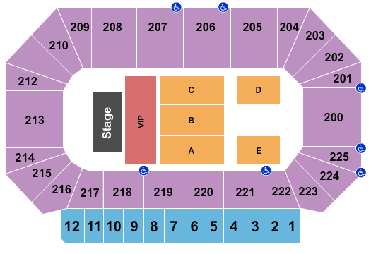 Heartland Events Center Endstage 3 Seating Chart
