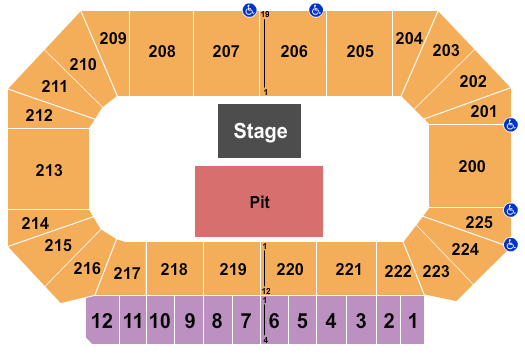 Heartland Events Center Seating Chart