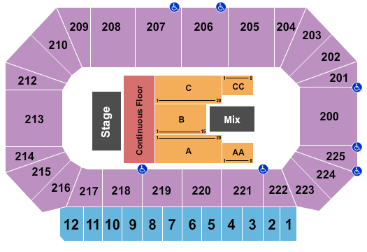 Heartland Events Center PJ Masks Live Seating Chart