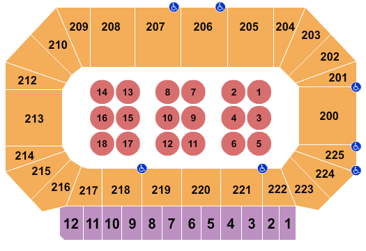 Heartland Events Center Wrestling Seating Chart