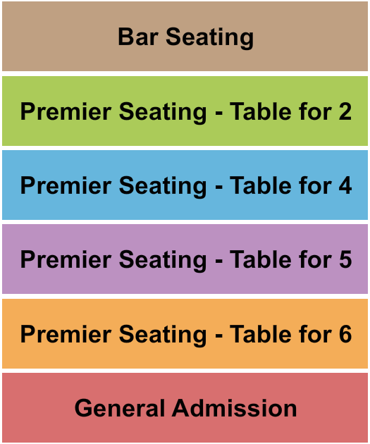 Heidi's Jazz Club Endstage Seating Chart