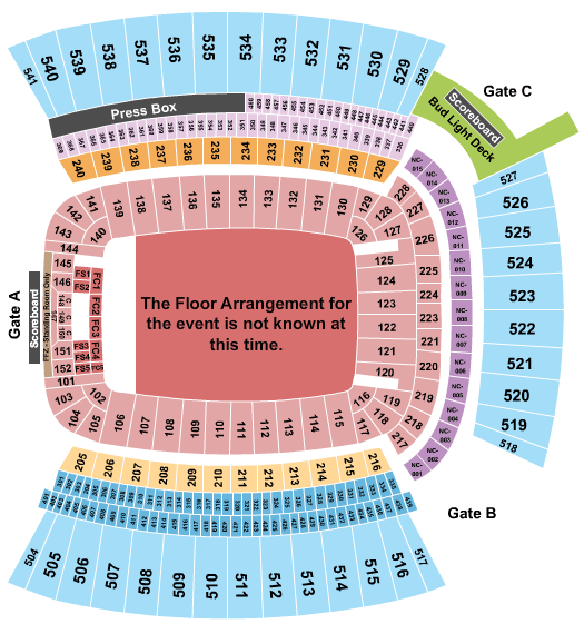 Acrisure Stadium Generic Floor Seating Chart