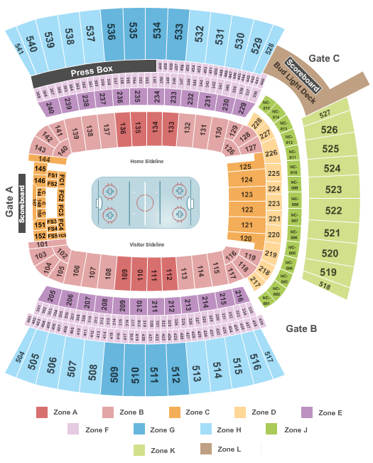 Acrisure Stadium Hockey-Int Zone Seating Chart