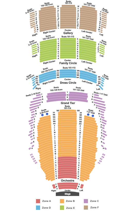Heinz Hall Endstage Pit Zone Seating Chart