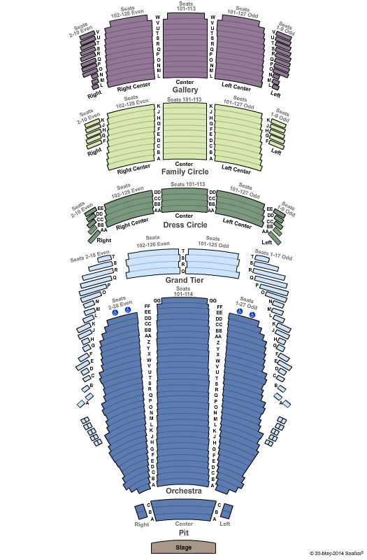 Heinz Hall Endstage Seating Chart