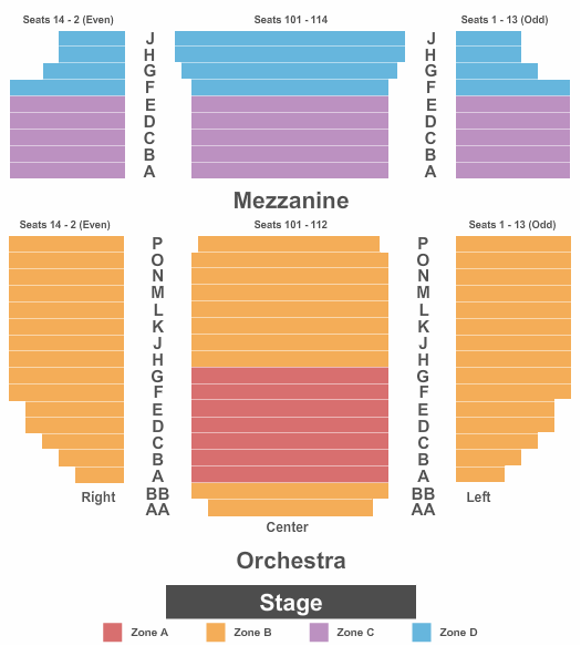 Helen Devitt Jones Theater Seating Chart