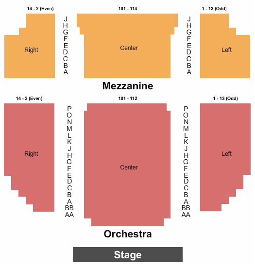 Helen Hayes Theatre Seating Map
