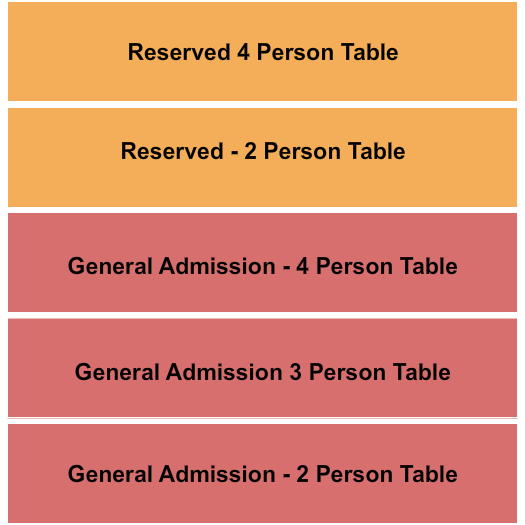 Helium Comedy Club - St. Louis GA/Reserved Tables Seating Chart