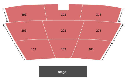 Hempstead Hall at the University of Arkansas Community College at Hope End Stage Seating Chart