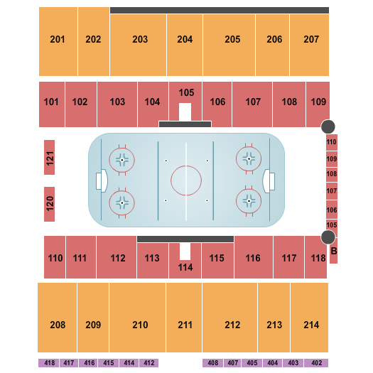Herb Brooks National Hockey Center Hockey Seating Chart
