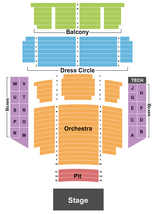 Herbst Theatre Seating Chart