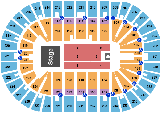 Heritage Bank Center Andrea Bocelli Seating Chart
