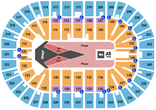 seating chart for Heritage Bank Center - Carrie Underwood 2 - eventticketscenter.com