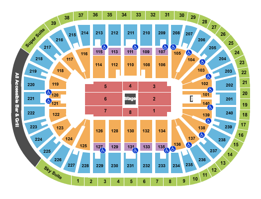 Heritage Bank Center CenterStage Seating Chart