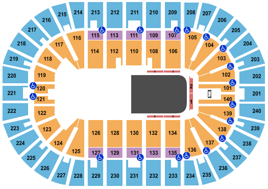Heritage Bank Center Cirque - Crystal Seating Chart