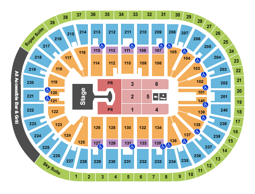 Heritage Bank Center Disturbed Seating Chart