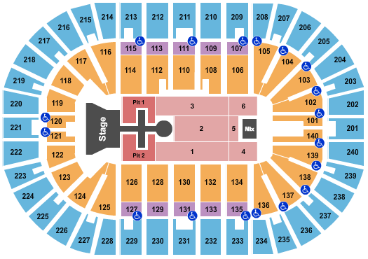 seating chart for Heritage Bank Center - Kingdom Tour - eventticketscenter.com