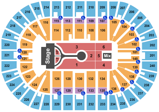 Heritage Bank Center Michael Buble Seating Chart