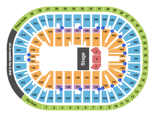 Heritage Bank Center Paw Patrol Seating Chart