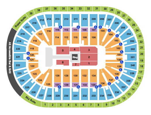 Heritage Bank Center Wrestling Seating Chart