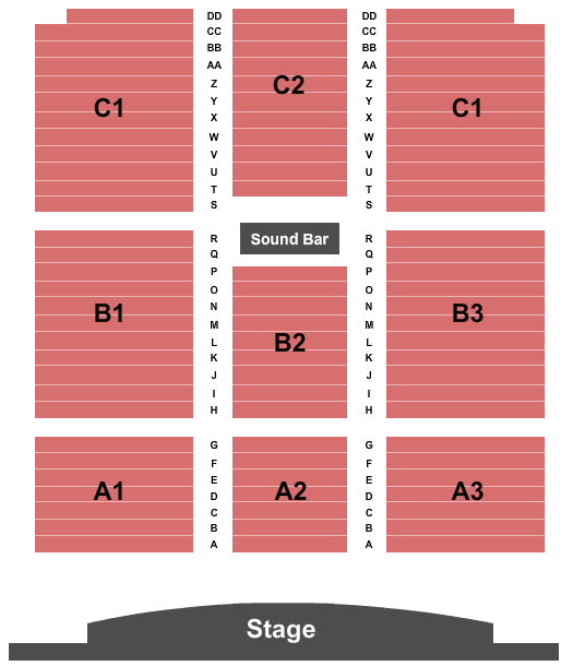 Heritage Event Center at Sycuan Casino Seating Chart