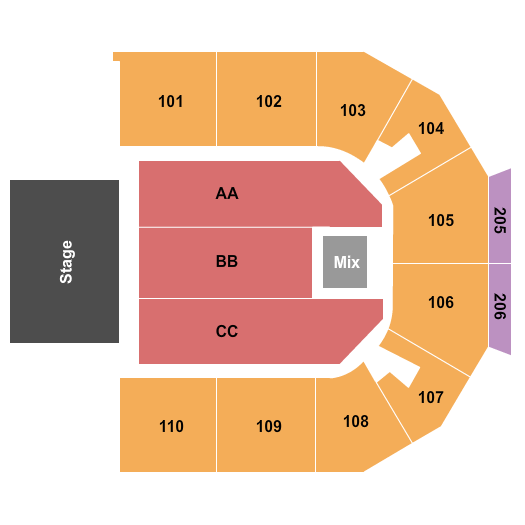 Hero Arena At Mountain America Center Halfhouse Seating Chart