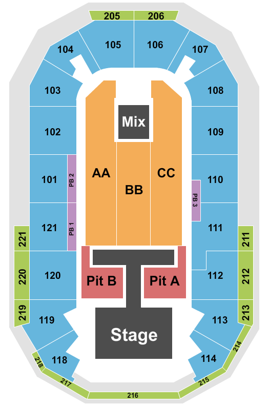 Hero Arena At Mountain America Center Luke Bryan Seating Chart