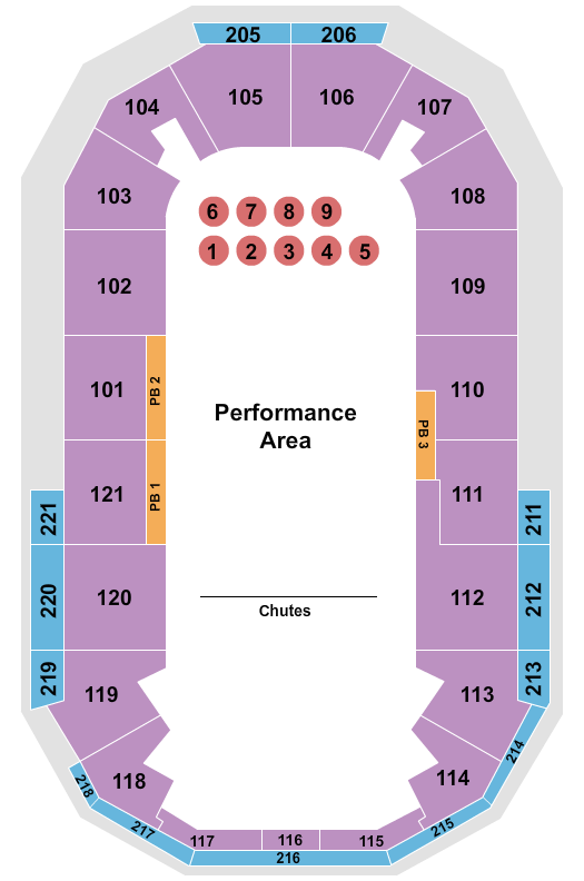 Hero Arena At Mountain America Center Rodeo Seating Chart