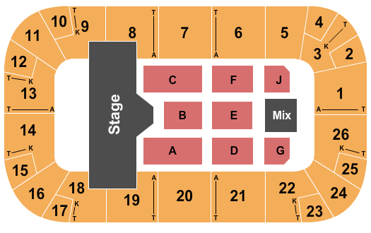 Paramount Fine Foods Centre Hedley Seating Chart