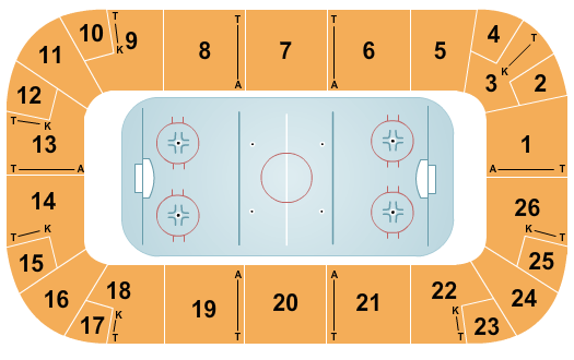 Paramount Fine Foods Centre Hockey Seating Chart