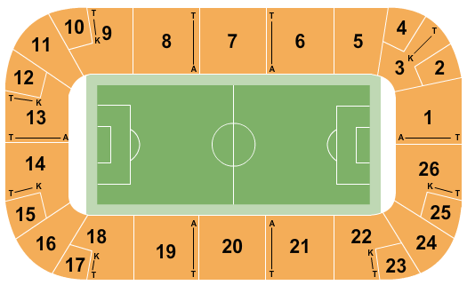 Paramount Fine Foods Centre Soccer Seating Chart