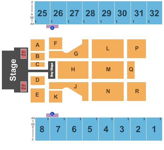 Hersheypark Stadium Beyonce Seating Chart
