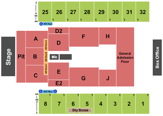Hersheypark Stadium Dead & Company Seating Chart