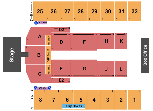 Hersheypark Stadium Hootie & The Blowfish Seating Chart