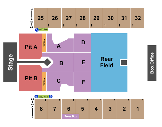 Hersheypark Stadium Imagine Dragons 2 Seating Chart