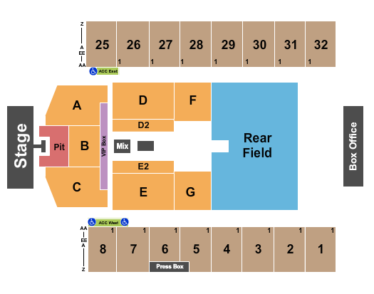 Hersheypark Stadium Jason Aldean Seating Chart