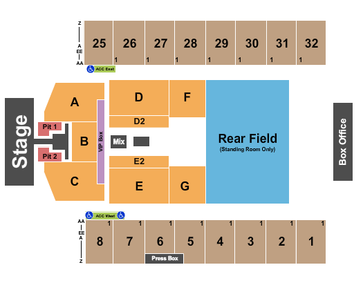Hersheypark Stadium Luke Bryan Seating Chart